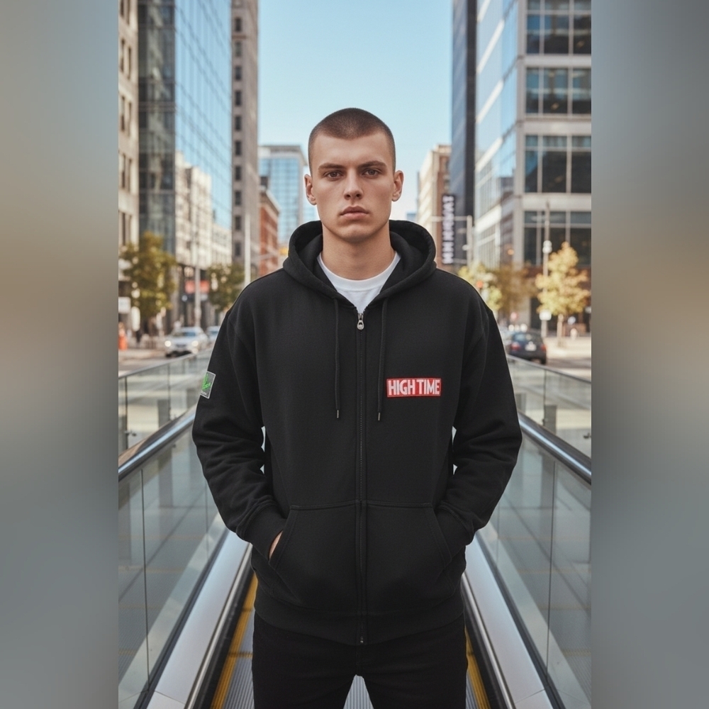 Vtg High Times Size XL Hoodie Starworld  Amsterdam Smoke Festival